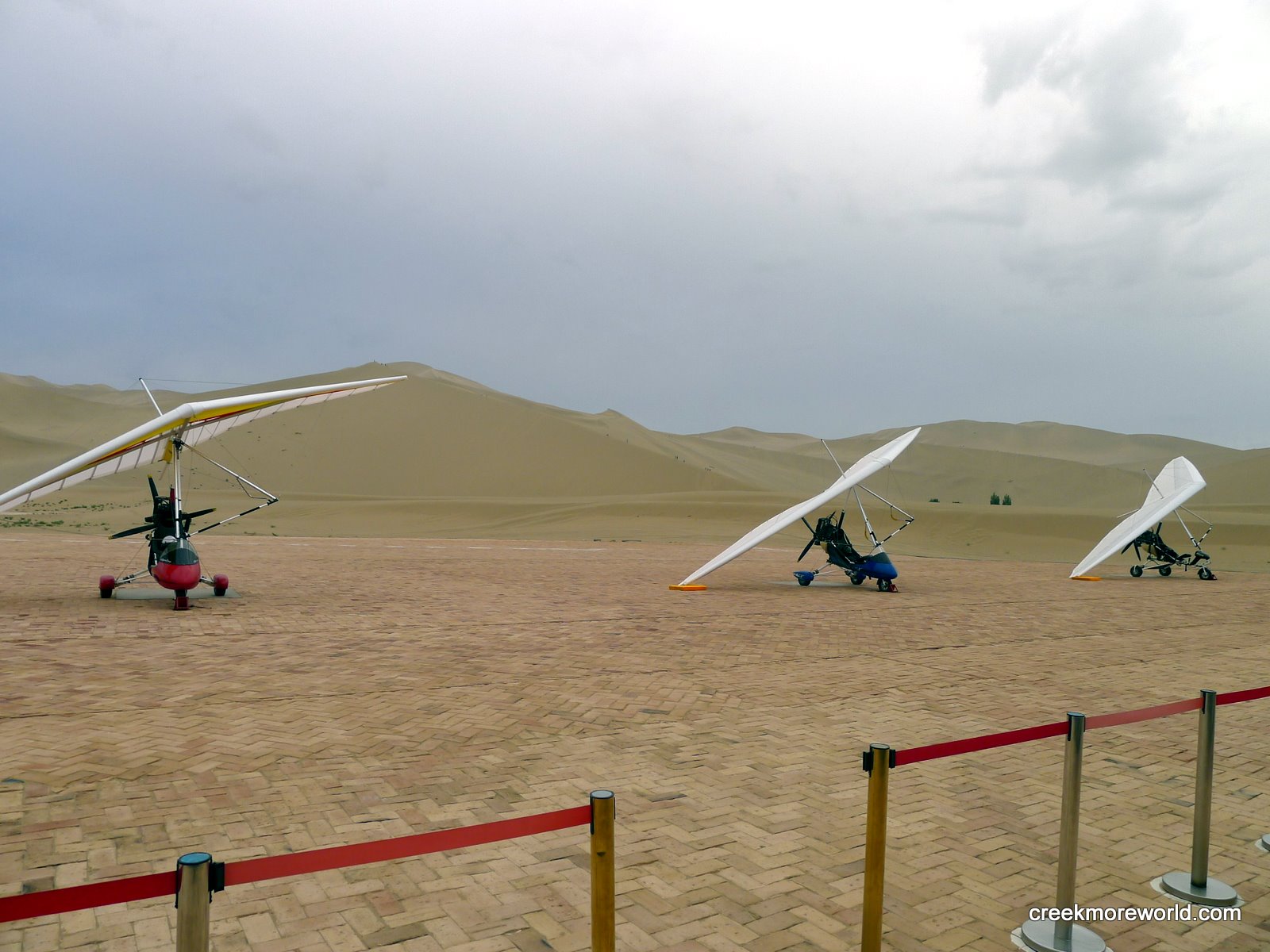 Trekking the Gobi Desert on Buses, Horses, Hang-gliders, Camels and Vans:  Asia – China – Day 13