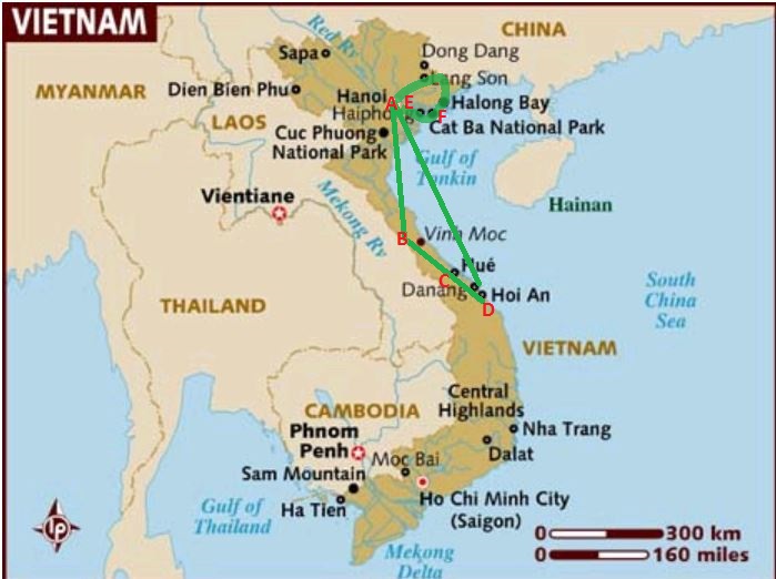 2013 Vietnam Itinerary