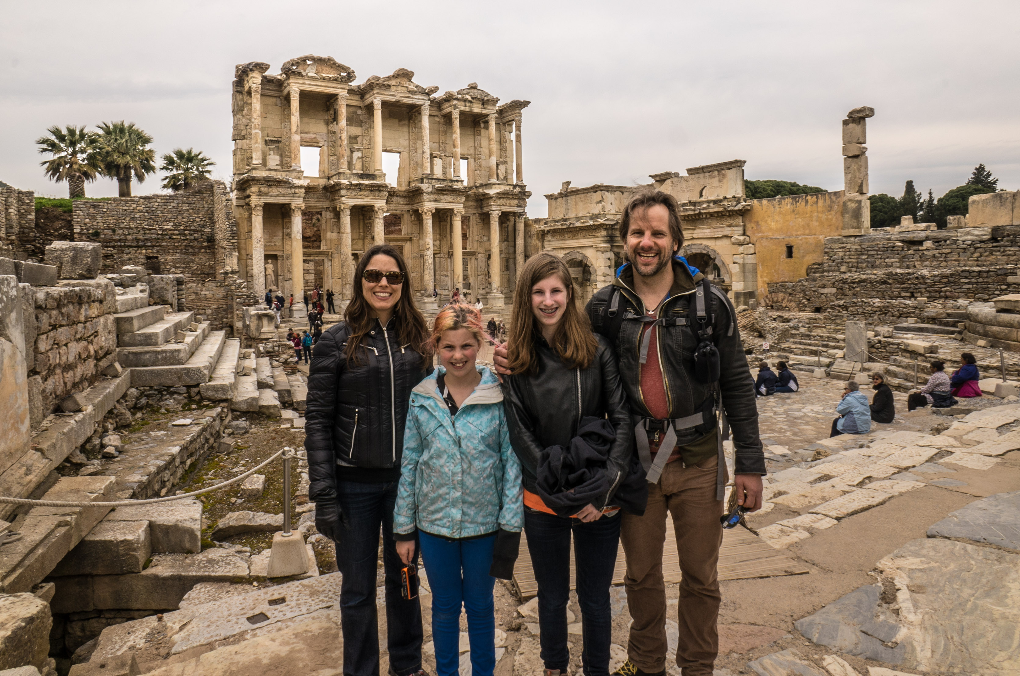 Turkey Day Six: The Roman ruins at Ephesus on a cold spring day